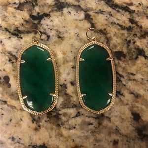 Green Kendra Scott earrings